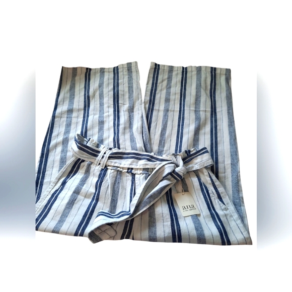 Alia Pants - NWT Alia Blue and White Chinos with Nautical Stripes MED